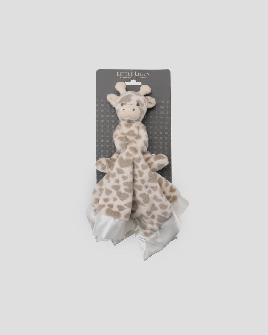 Little Linen Baby Comforter / Security Blanket - Savanna Giraffe