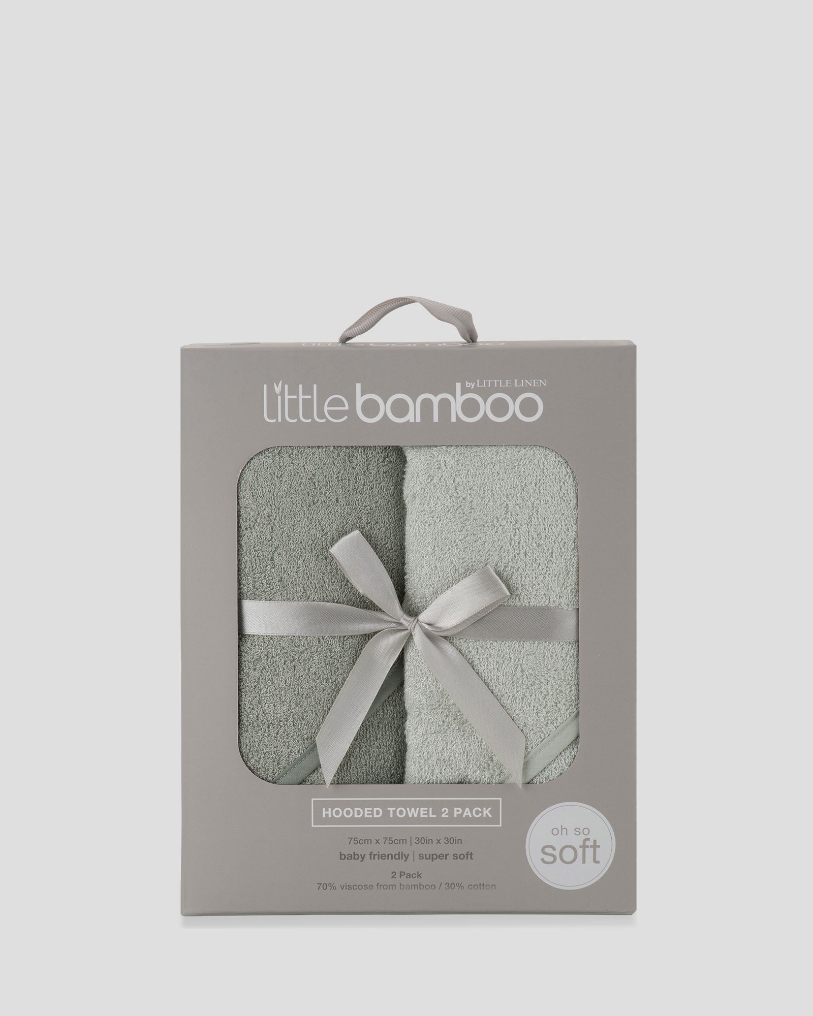 Little Bamboo Hooded Towel 2PK  - Turtle Bay