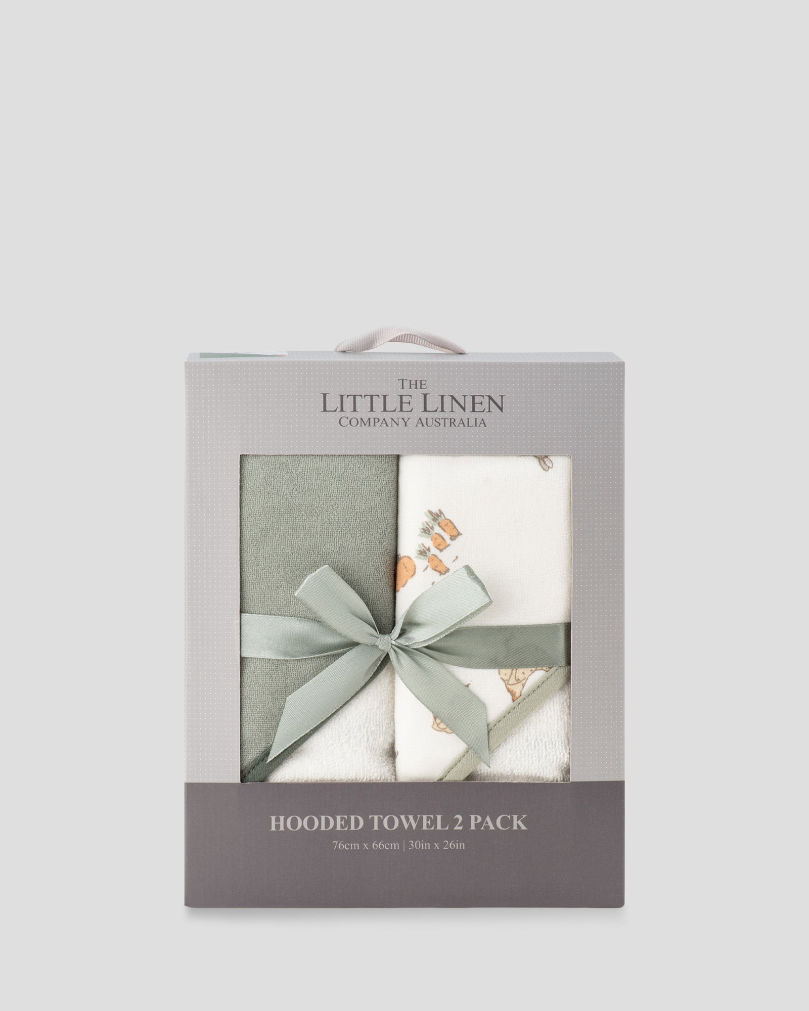 Little Linen Baby Hooded Towels 2 Pack - Farmyard Lamb
