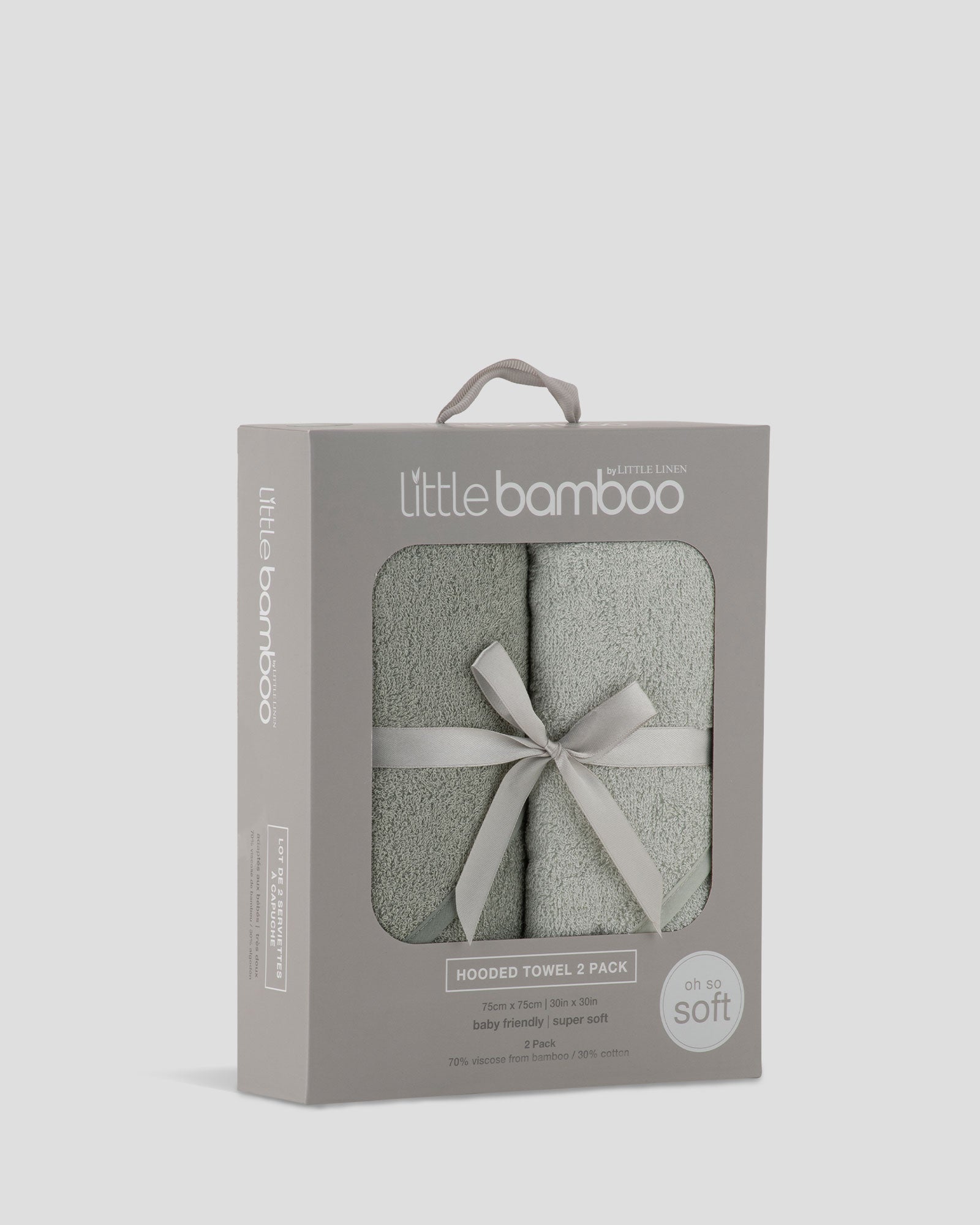 Little Bamboo Hooded Towel 2PK  - Turtle Bay