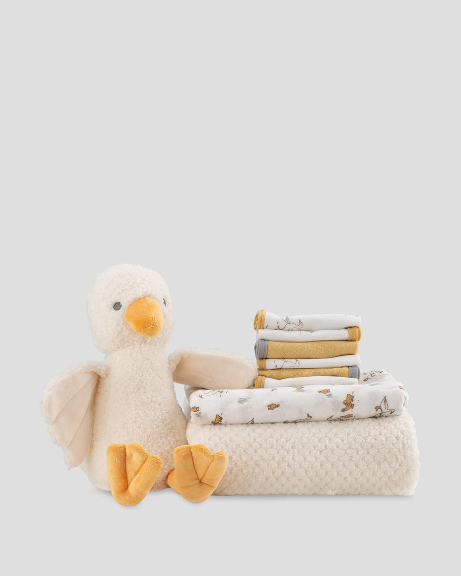 Little Linen Boxed Baby Gift Set - Fuzzy Duck