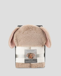 Little Linen Plush Baby Hooded Towel - Harvest Bunny