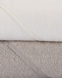 Little Bamboo Hooded Towel 2PK  - Stone Grey
