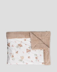 Little Linen Snuggle Blanket - Bushland Bear