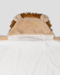 Little Linen Plush Hooded Towel - Savanna Lion