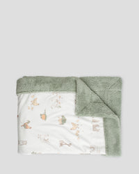 Little Linen Snuggle Blanket - Farmyard Lamb