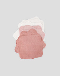 Little Bamboo Baby Towelling Washers 10PK - Dusty Rose