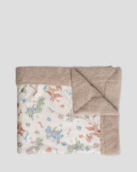 Weegoamigo Sherpa Snuggle Blanket  -Roar-y McIlroy Dinosaur