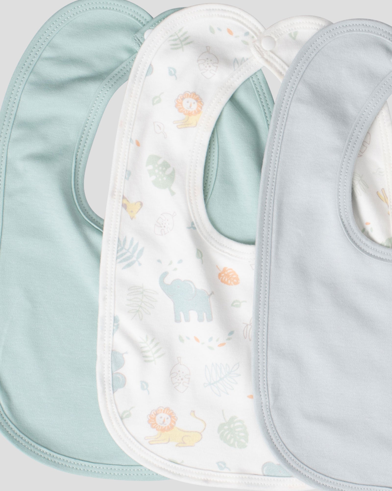 Little Linen Jersey Bib 5PK - Savanna Giraffe