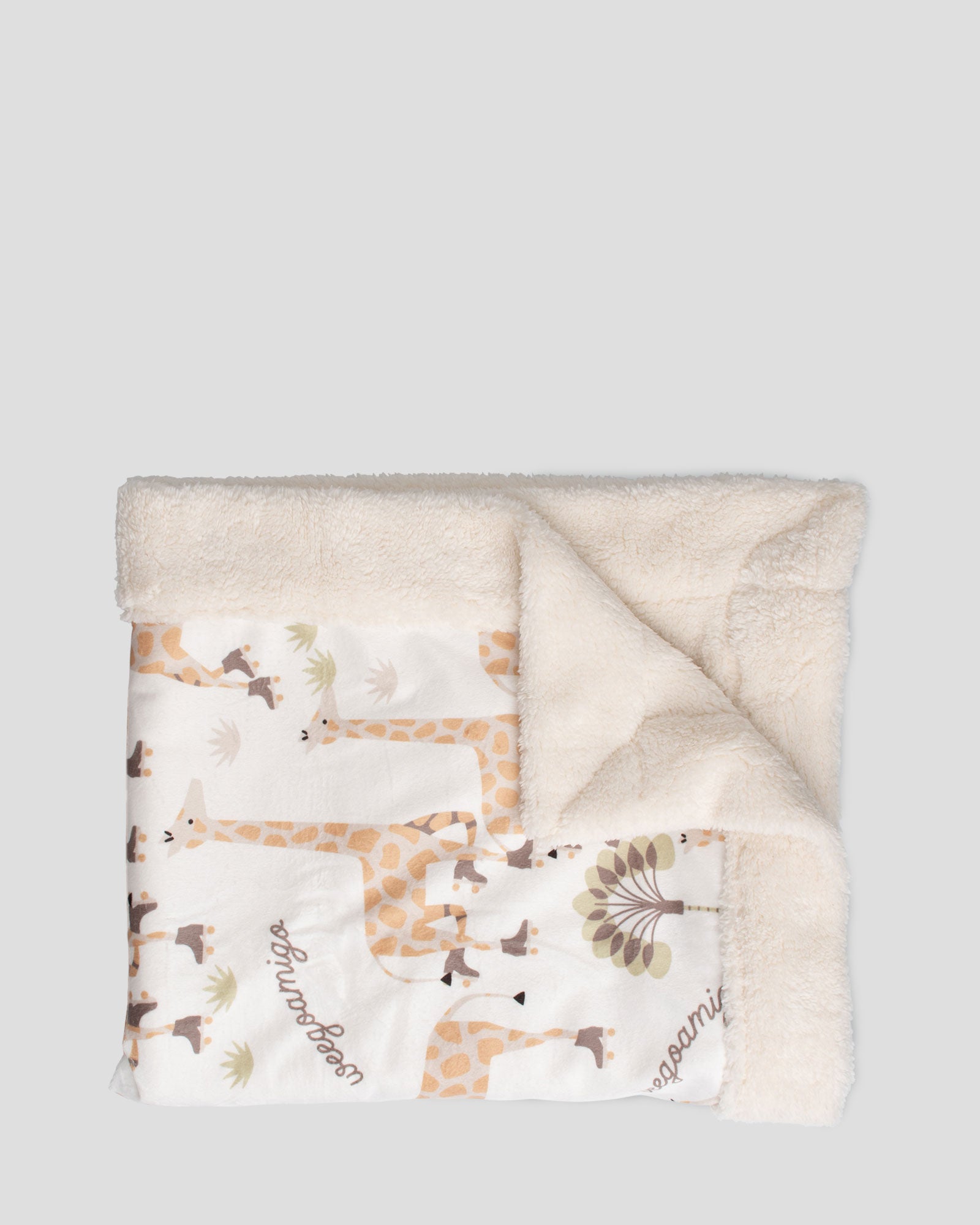 Weegoamigo Sherpa Snuggle Blanket  - Stevie Necks Giraffe