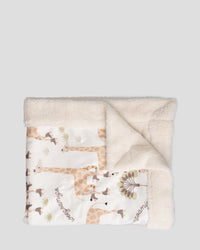 Weegoamigo Sherpa Snuggle Blanket  - Stevie Necks Giraffe
