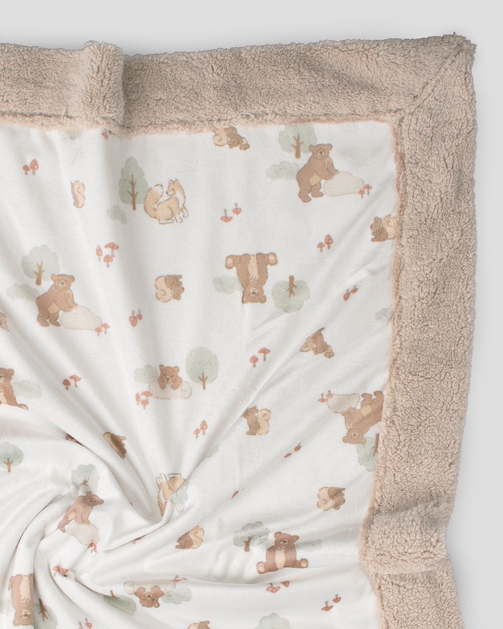 Little Linen Snuggle Blanket - Bushland Bear