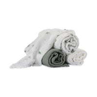 Little Bamboo Muslin Wraps 3Pk  - Turtle Bay
