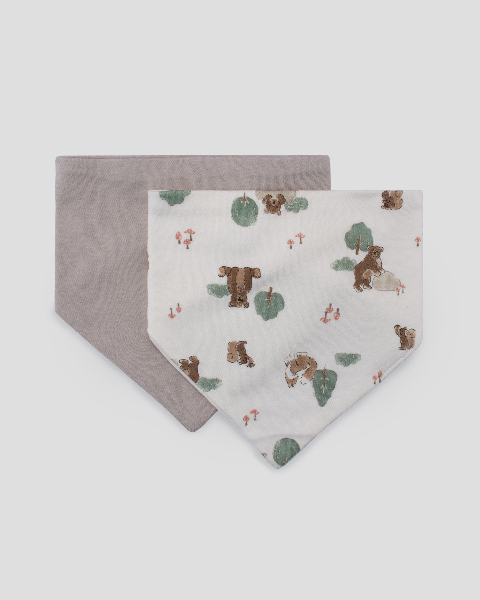 Little Linen Jersey Bibs 2 Pack - Willow Bear