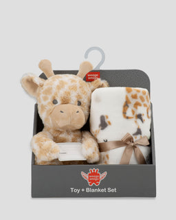 Weegoamigo Plush Toy + Blanket - Stevie Necks Giraffe