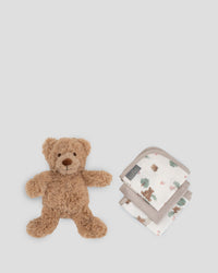 Little Linen Soft Plush Toy & Washers - Willow Bear