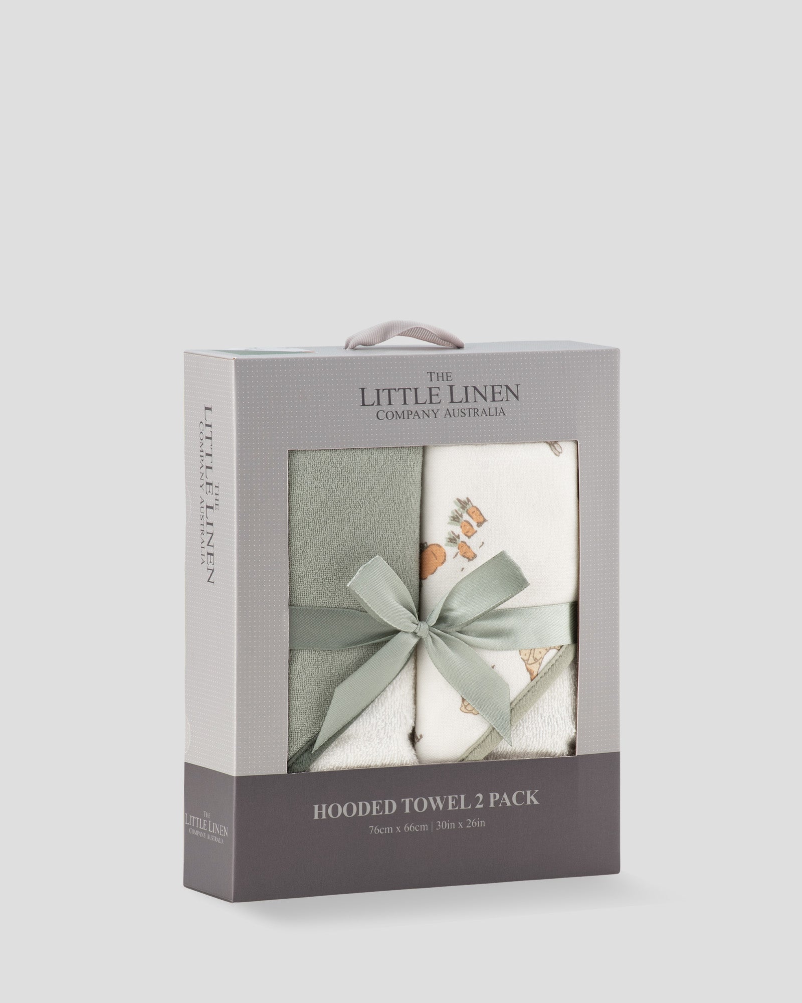 Little Linen Baby Hooded Towels 2 Pack - Farmyard Lamb