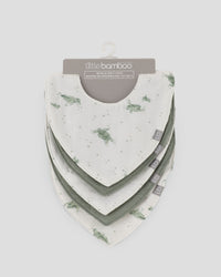 Little Bamboo Muslin Bib 5PK  - Turtle Bay