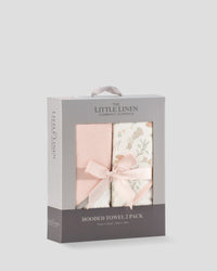 Little Linen Baby Hooded Towels 2 Pack - Harvest Bunny