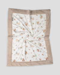 Little Linen Snuggle Blanket - Bushland Bear