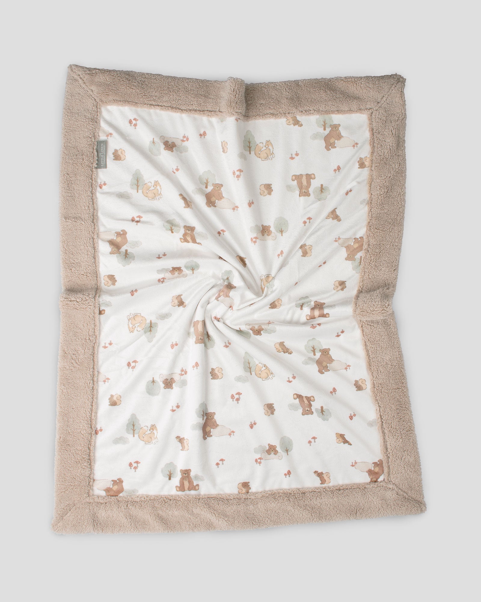 Little Linen Snuggle Blanket - Bushland Bear