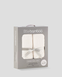 Little Bamboo Baby Hooded Towels 2PK - Natural