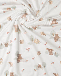 Little Linen Snuggle Blanket - Bushland Bear