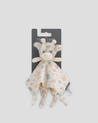 Little Linen Baby Comforter / Security Blanket - Savanna Giraffe
