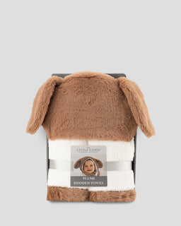 Little Linen Plush Baby Hooded Towel - Barklife Dog