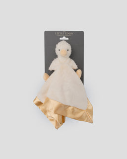 Little Linen Baby Comforter / Security Blanket - Fuzzy Duck