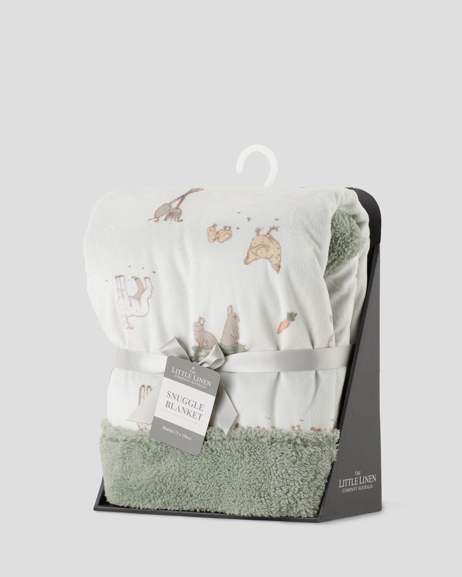 Little Linen Snuggle Blanket - Farmyard Lamb