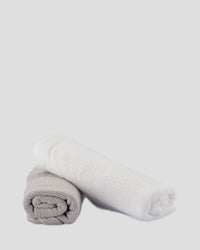 Little Bamboo Cellular Blanket 2Pk  - Stone Grey