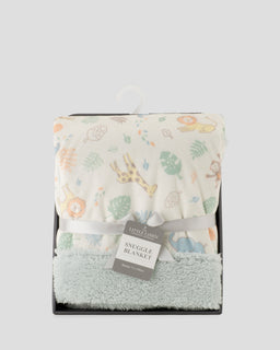 Little Linen Snuggle Blanket - Savanna Giraffe