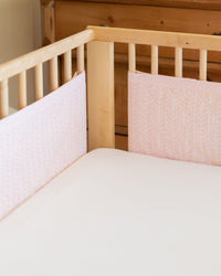 Airwrap Cot Liner Muslin 4 Sides - Soho Pink