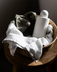 Little Bamboo Muslin Washer 6Pk Bayleaf Lifestyle 1