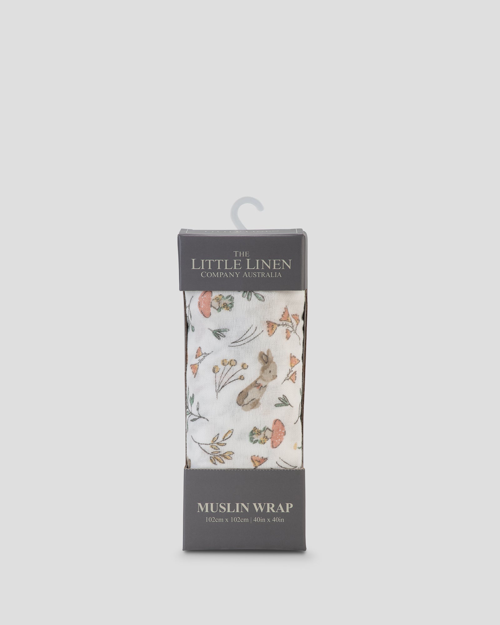 Little Linen Muslin 1pk Prints Harvest Bunny Front Pack
