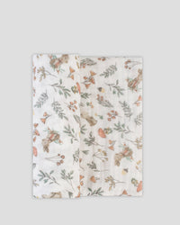 Little Linen Muslin 1pk Prints Harvest Bunny Flat Lay