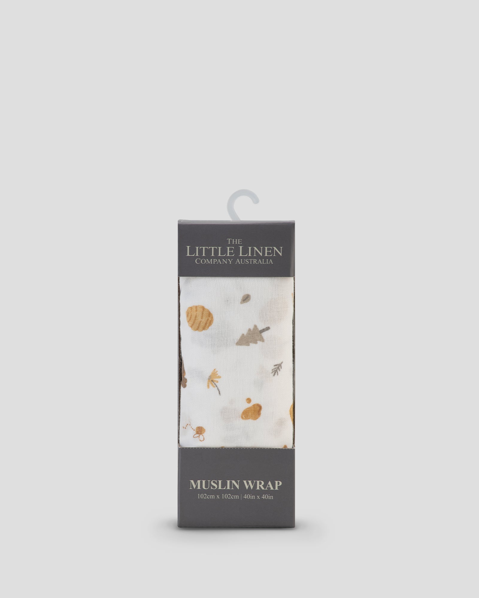 Little Linen Muslin 1pk Prints Nectar Bear Front Pack