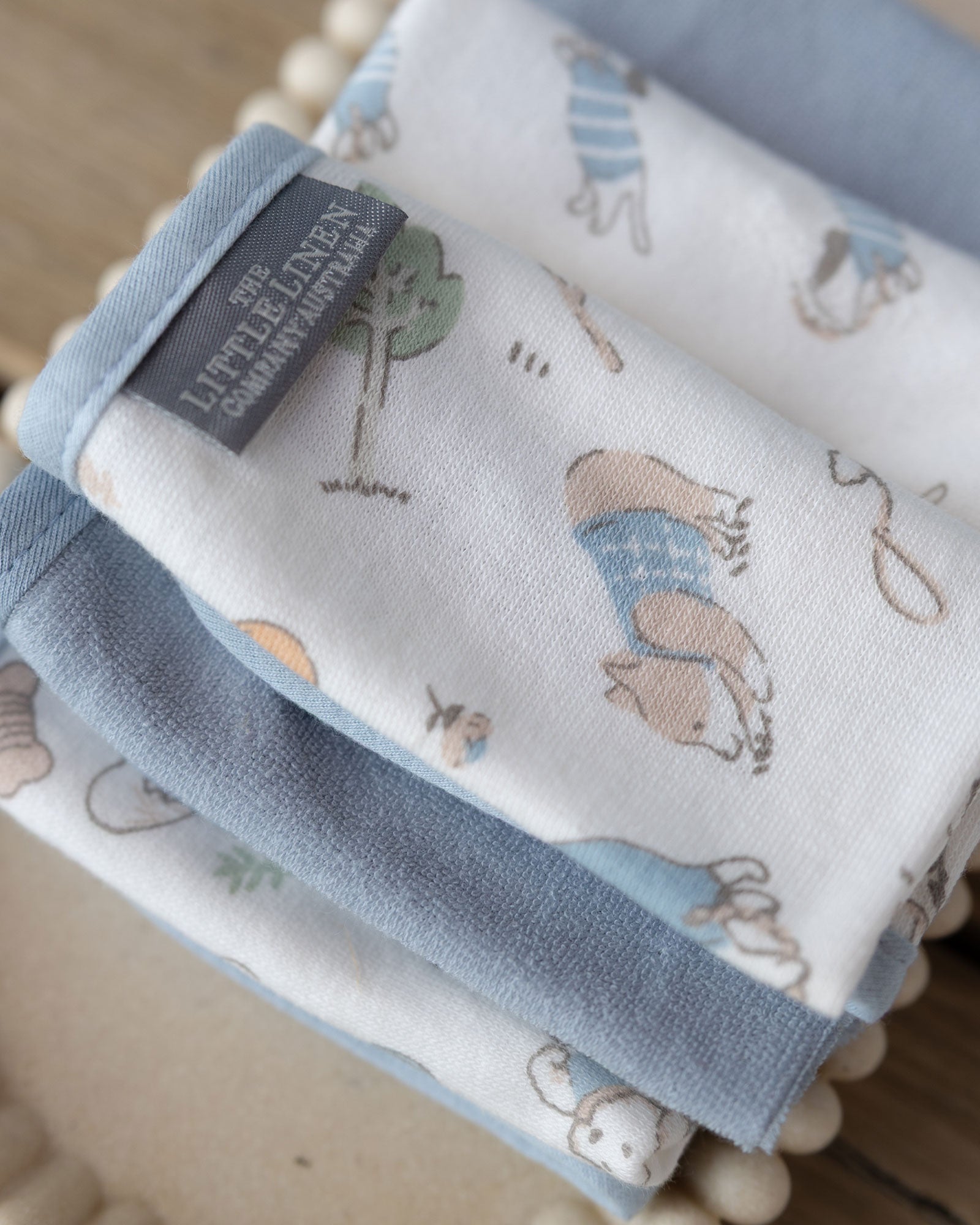 Little Linen Baby Towelling Wash Cloths 6PK - Barklife Dog