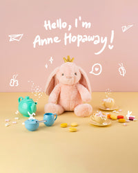 Weegoamigo Plush Baby Toy & Blanket Anne Hopaway Bunny