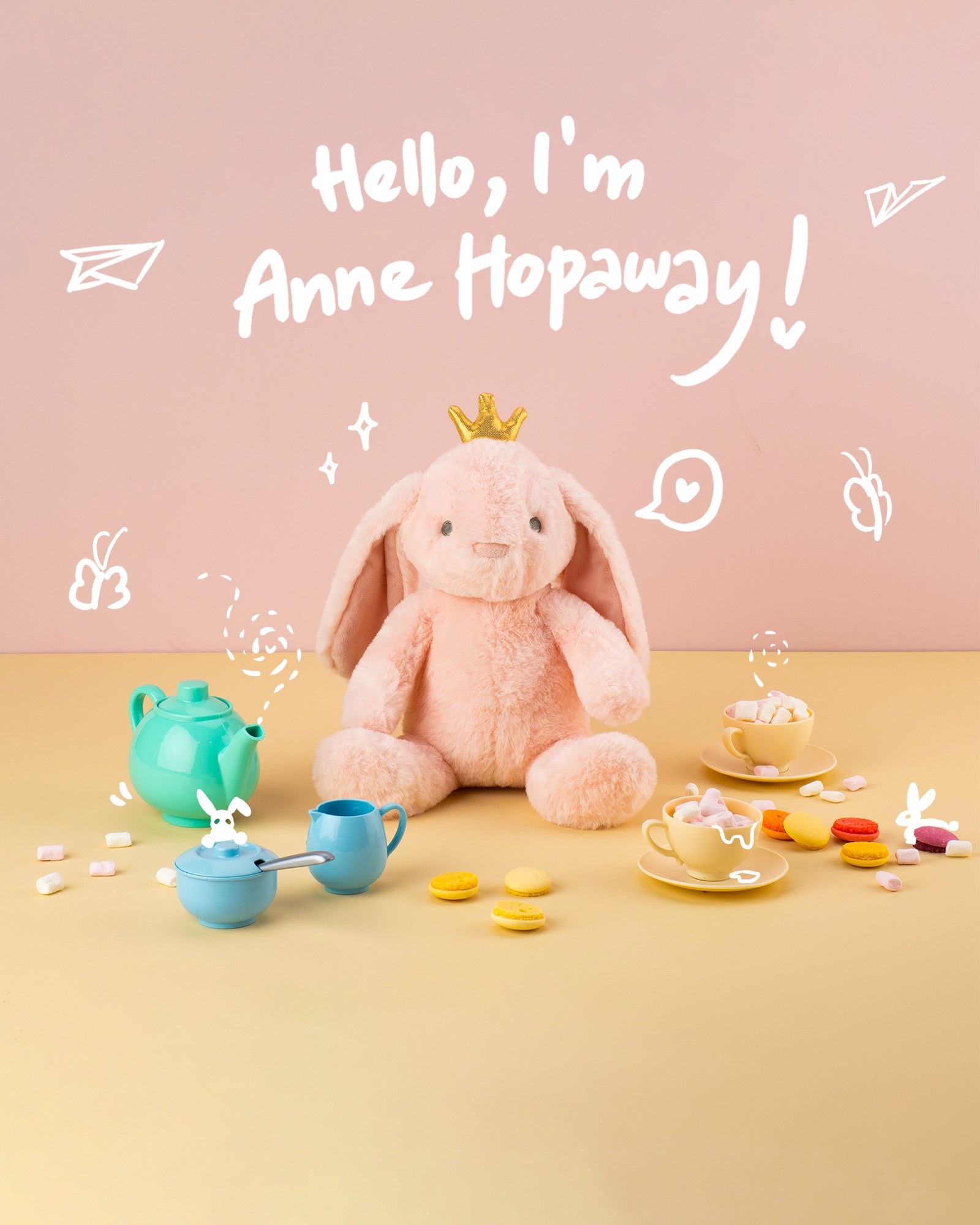 Weegoamigo Plush Baby Toy & Blanket Anne Hopaway Bunny