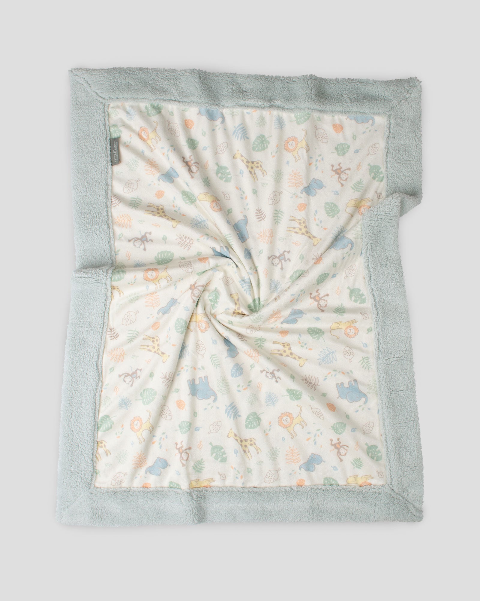 Little Linen Snuggle Blanket - Savanna Giraffe