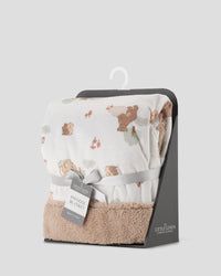 Little Linen Snuggle Blanket - Bushland Bear