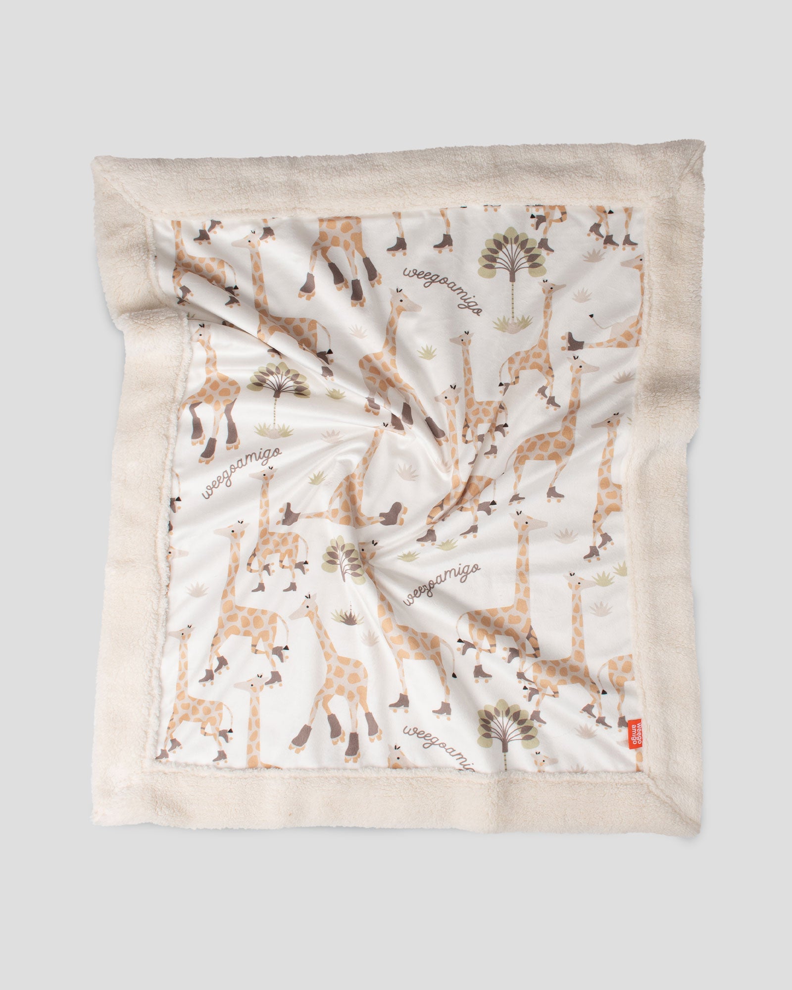 Weegoamigo Sherpa Snuggle Blanket  - Stevie Necks Giraffe