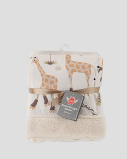 Weegoamigo Sherpa Snuggle Blanket  - Stevie Necks Giraffe
