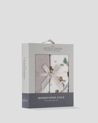 Little Linen Baby Hooded Towels 2 Pack - Willow Bear