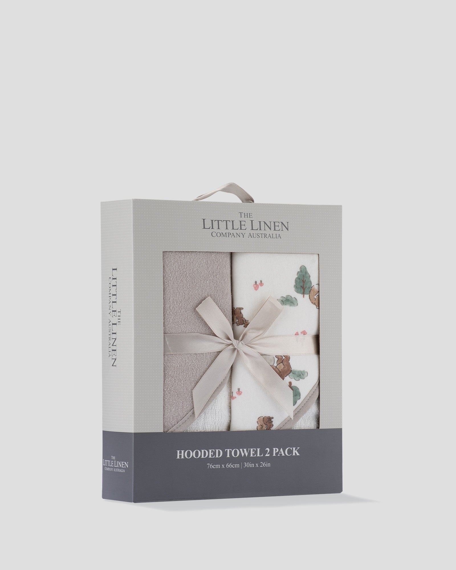 Little Linen Baby Hooded Towels 2 Pack - Willow Bear