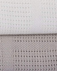 Little Bamboo Cellular Blanket 2Pk  - Stone Grey