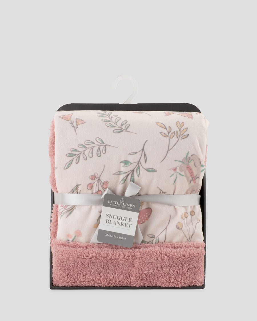 Little Linen Snuggle Blanket - Harvest Bunny