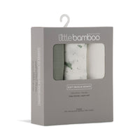 Little Bamboo Muslin Wraps 3Pk  - Turtle Bay